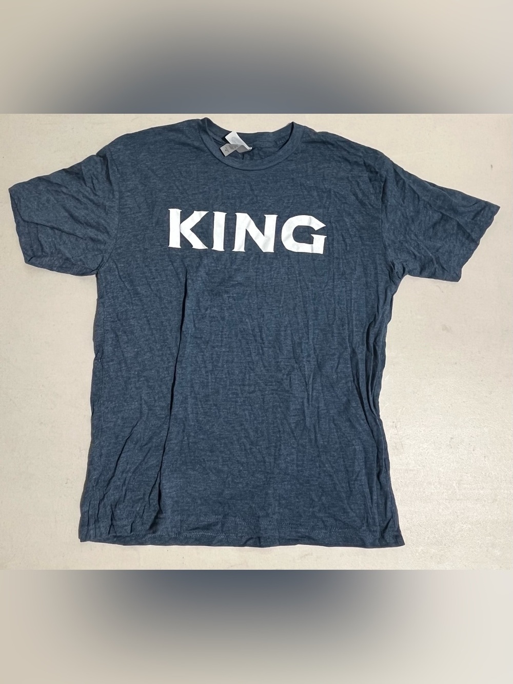 Men's Navy KING Graphic Tee - Casual Crewneck